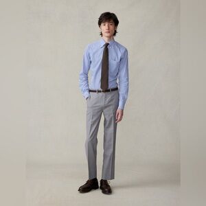 THE BLK BLACK TUX Grey Suit Pants Slacks Size 34 100% Wool Slim Work Meeting